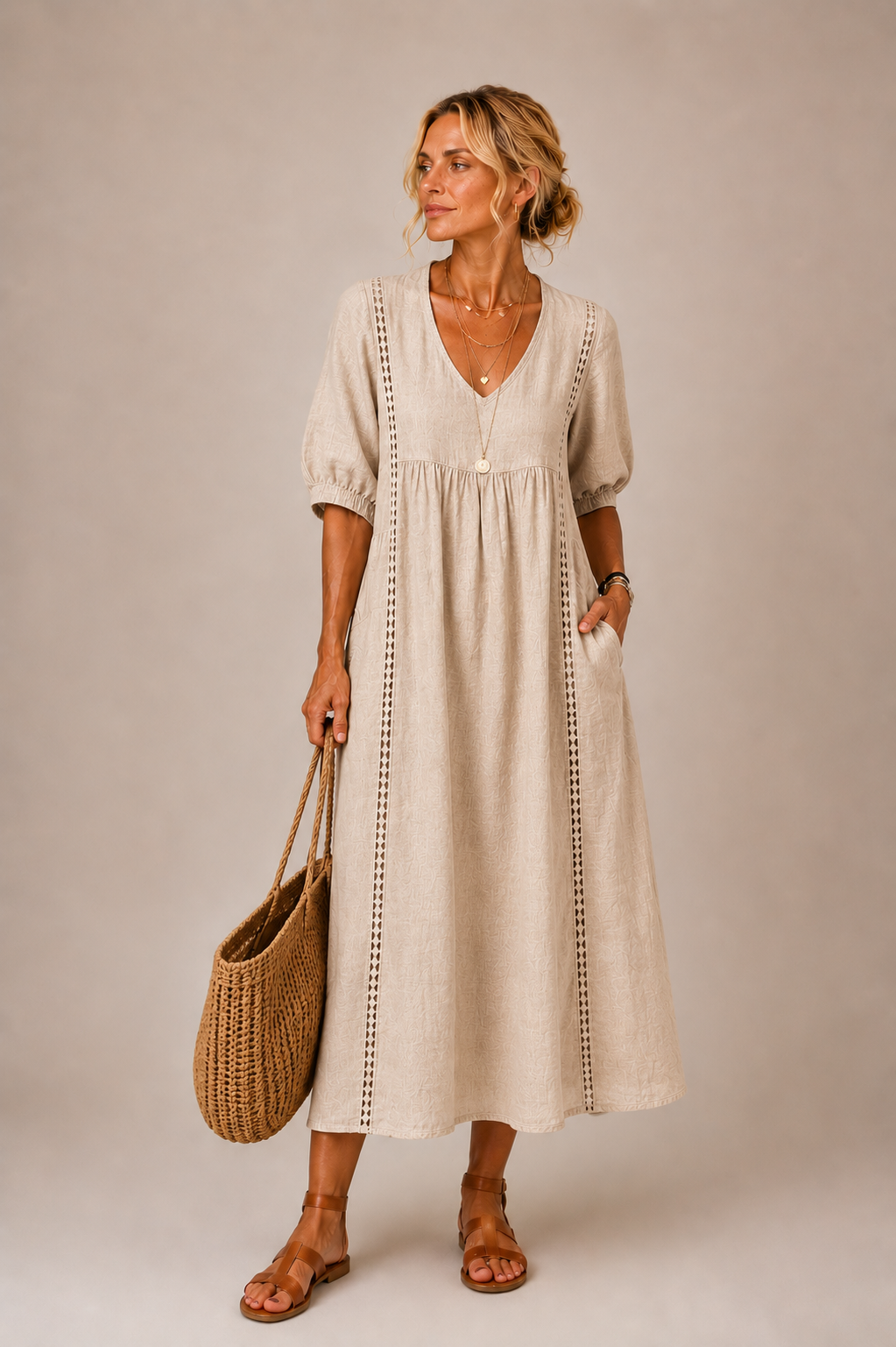 Beige / 46-3XL